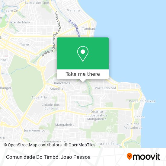 Comunidade Do Timbó map