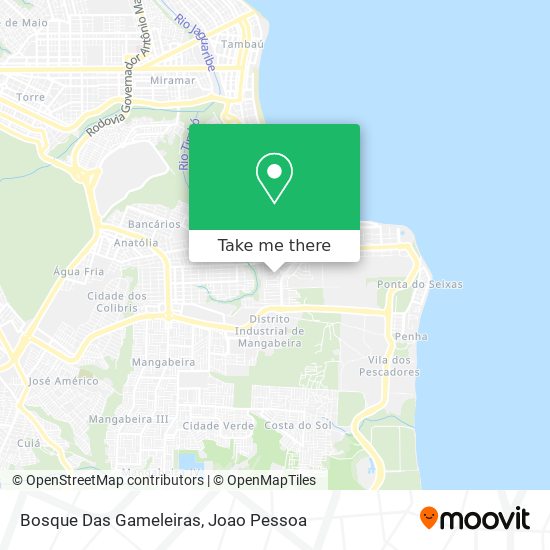 Bosque Das Gameleiras map