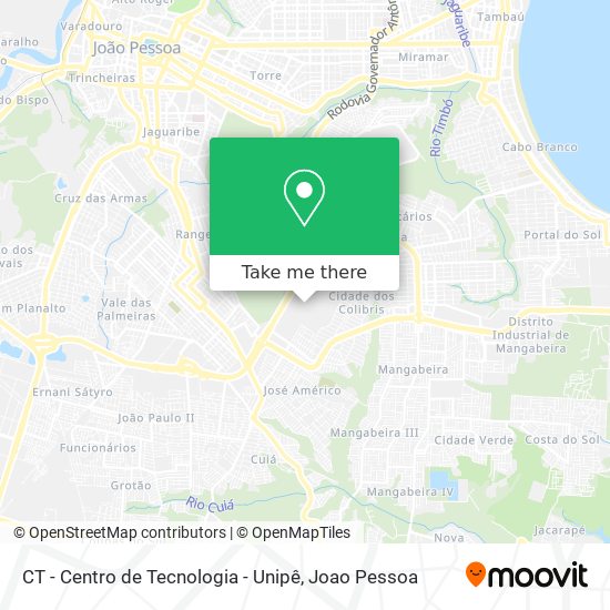 CT - Centro de Tecnologia - Unipê map