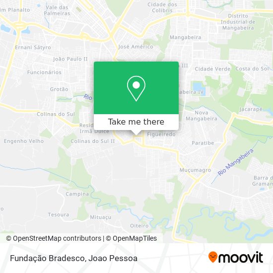 Fundação Bradesco map