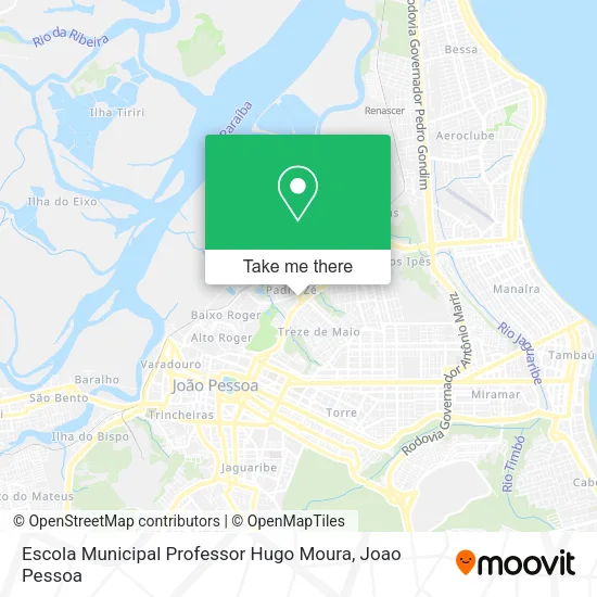 Escola Municipal Professor Hugo Moura map