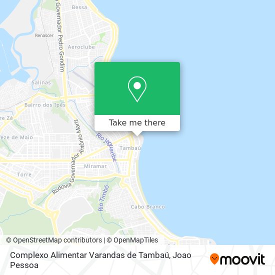 Complexo Alimentar Varandas de Tambaú map