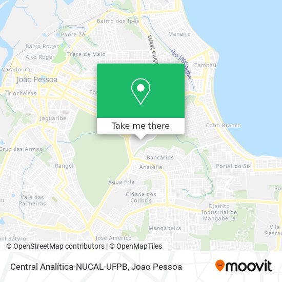 Central Analítica-NUCAL-UFPB map