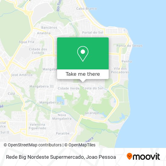 Mapa Rede Big Nordeste Supermercado