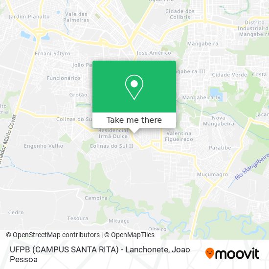 Mapa UFPB (CAMPUS SANTA RITA) - Lanchonete