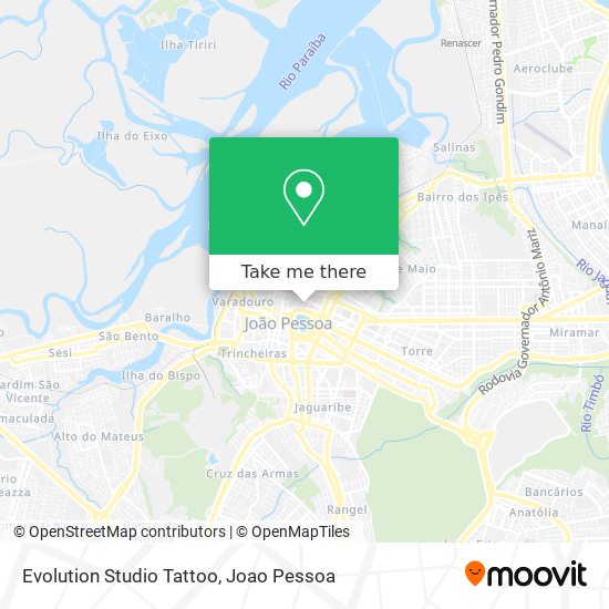 Evolution Studio Tattoo map