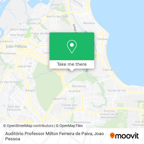 Auditório Professor Milton Ferreira de Paiva map