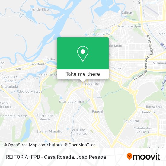 Mapa REITORIA IFPB - Casa Rosada