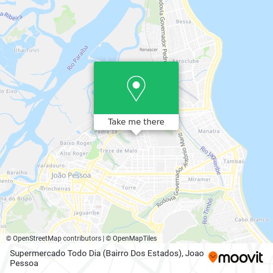 Supermercado Todo Dia (Bairro Dos Estados) map