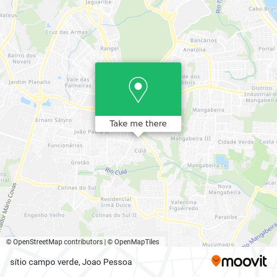 sítio campo verde map