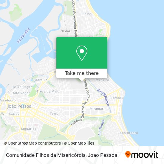 Mapa Comunidade Filhos da Misericórdia