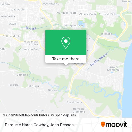 Parque e Haras Cowboy map