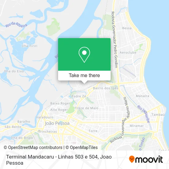 Terminal Mandacaru - Linhas 503 e 504 map