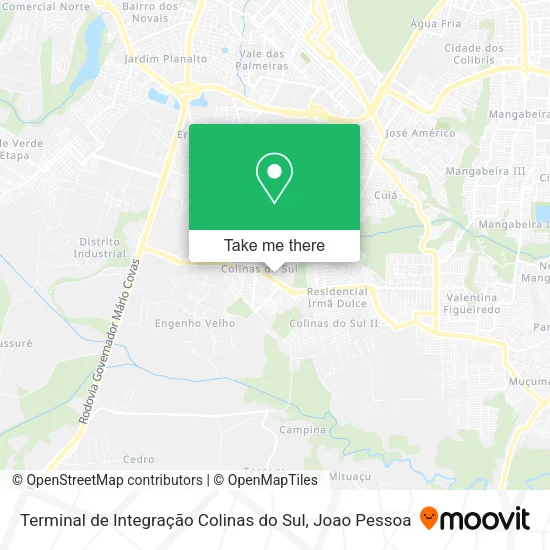 Terminal de Integração Colinas do Sul map