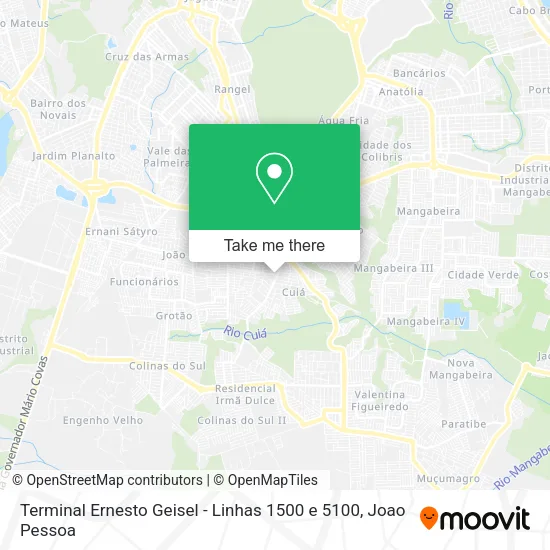 Terminal Ernesto Geisel - Linhas 1500 e 5100 map
