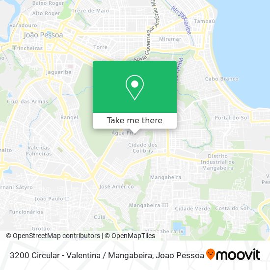 3200 Circular - Valentina / Mangabeira map