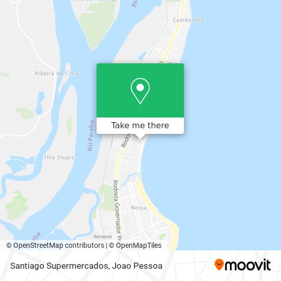 Santiago Supermercados map