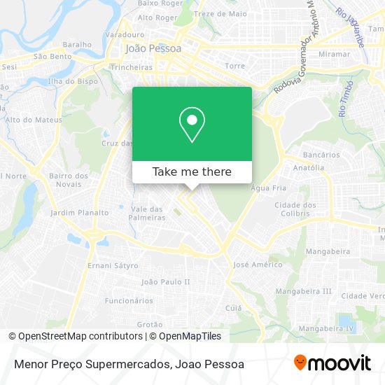 Menor Preço Supermercados map