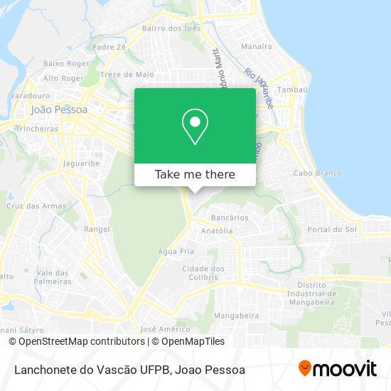 Lanchonete do Vascão UFPB map