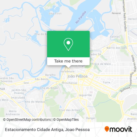 Estacionamento Cidade Antiga map