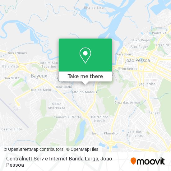 Centralnett Serv e Internet Banda Larga map