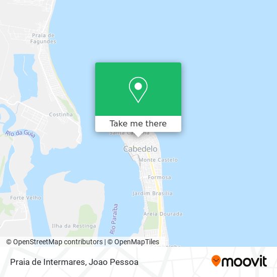 Praia de Intermares map