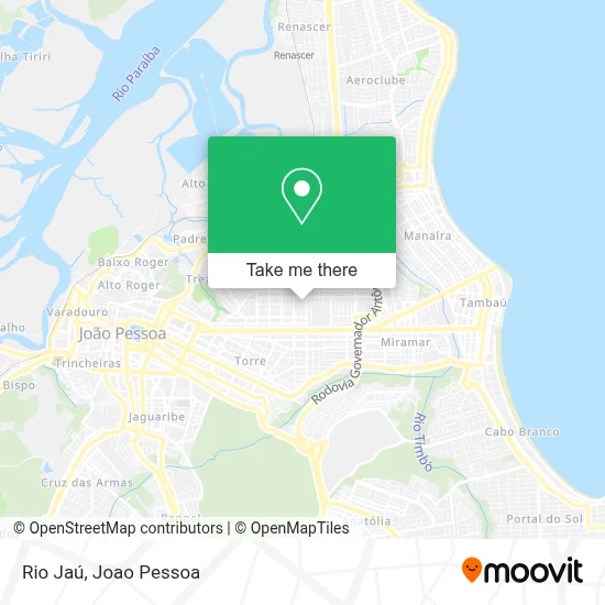 Rio Jaú map