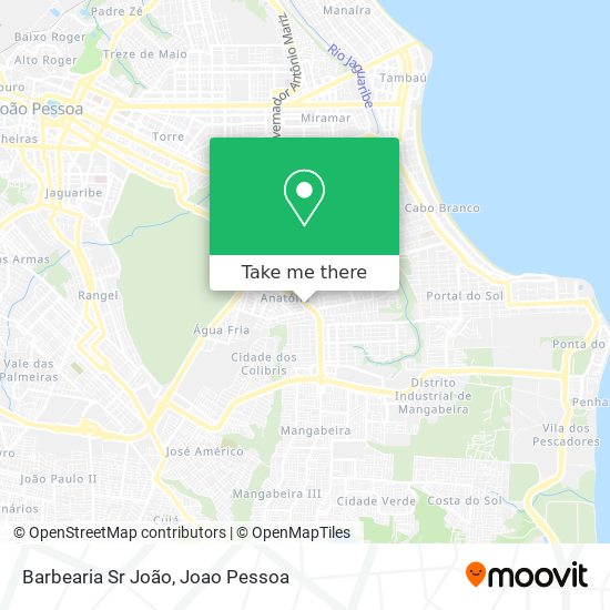 Barbearia Sr João map
