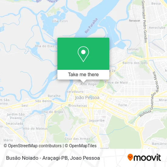 Busão Noiado - Araçagi-PB map