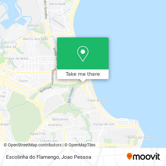 Escolinha do Flamengo map