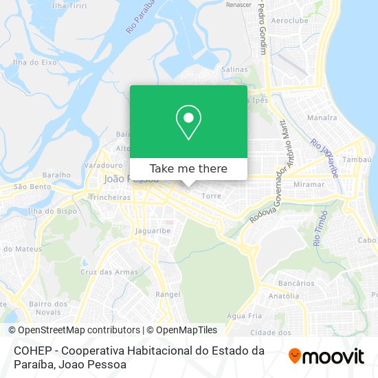 COHEP - Cooperativa Habitacional do Estado da Paraíba map