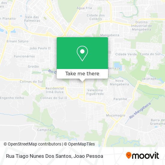 Rua Tiago Nunes Dos Santos map