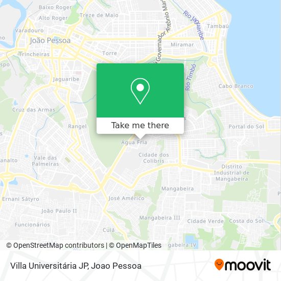 Villa Universitária JP map