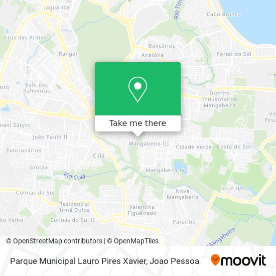 Parque Municipal Lauro Pires Xavier map