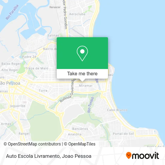 Auto Escola Livramento map