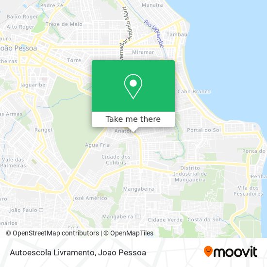 Autoescola Livramento map