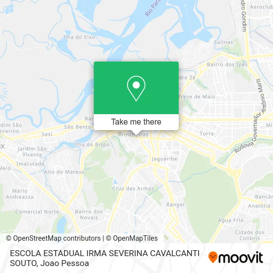 ESCOLA ESTADUAL IRMA SEVERINA CAVALCANTI SOUTO map