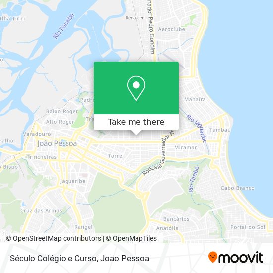 Século Colégio e Curso map