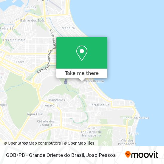 GOB / PB - Grande Oriente do Brasil map
