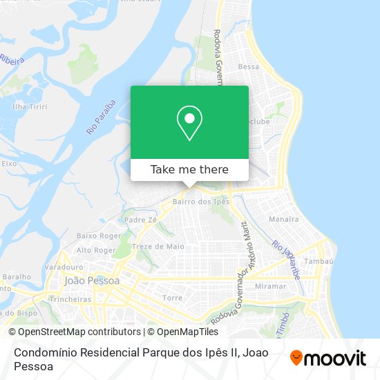 Mapa Condomínio Residencial Parque dos Ipês II