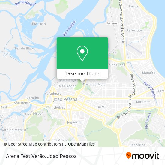 Arena Fest Verão map