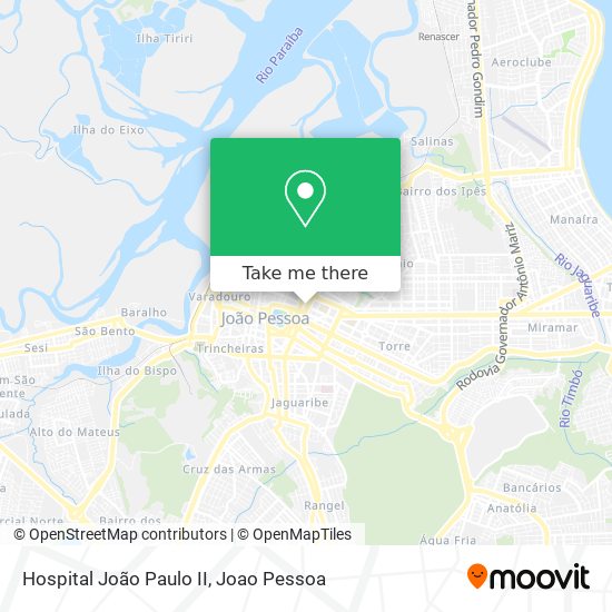 Hospital João Paulo II map