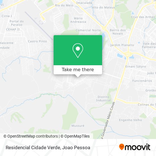 Residencial Cidade Verde map