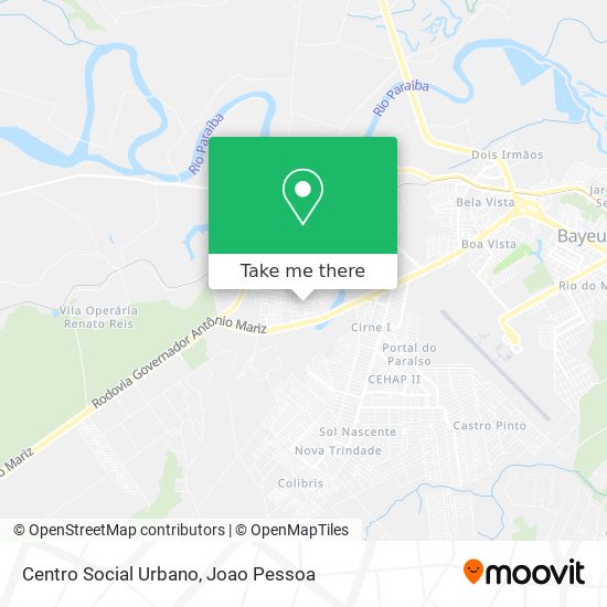 Centro Social Urbano map