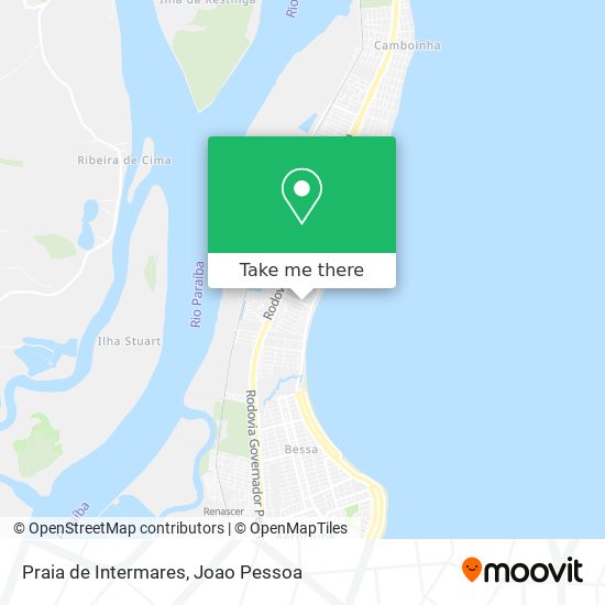 Praia de Intermares map