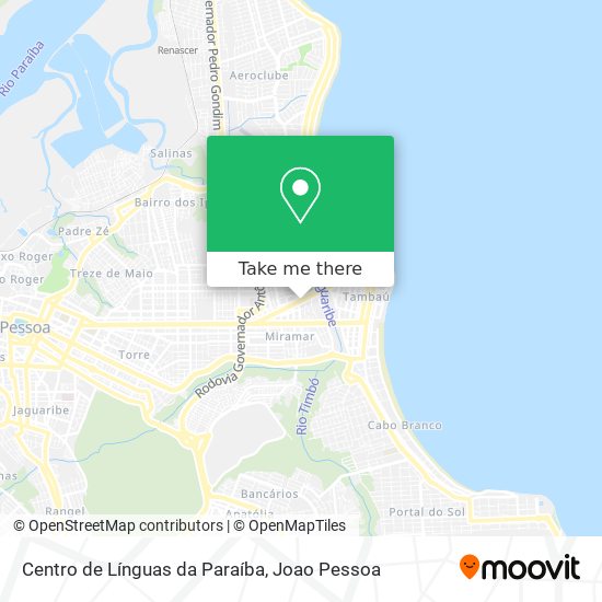 Centro de Línguas da Paraíba map