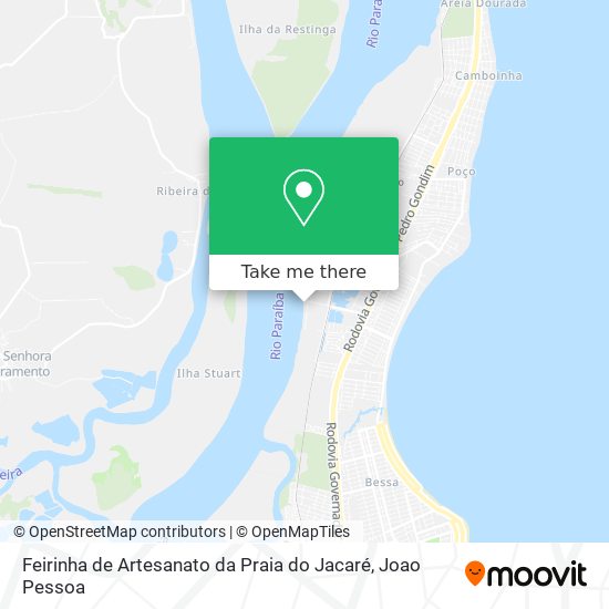 Feirinha de Artesanato da Praia do Jacaré map