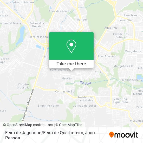 Mapa Feira de Jaguaribe / Feira de Quarta-feira