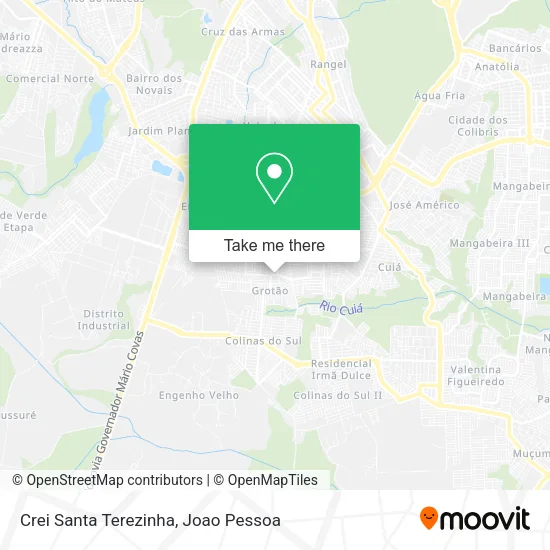 Crei Santa Terezinha map