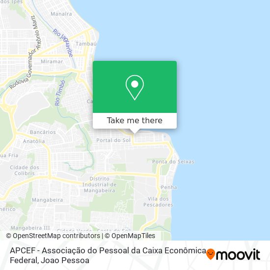 APCEF - Associação do Pessoal da Caixa Econômica Federal map